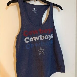 Dallas Cowboys Racerback Tank | Women’s Small | Navy Graphic Tee | NFL Football